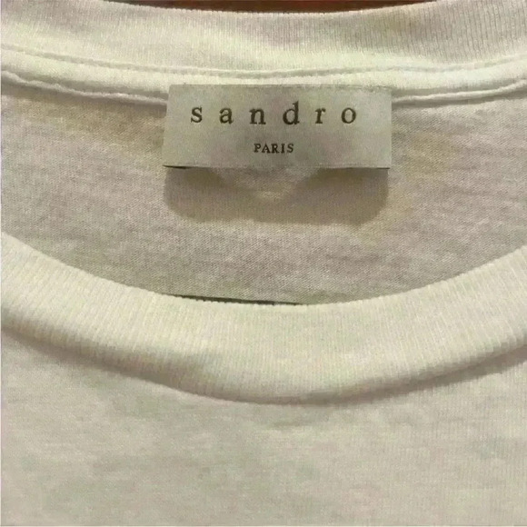Sandro Paris Women’s Don’t Be Late For Love Tshirt. Size small. - Picture 3 of 10